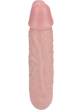 RealRock: U Shape Realistic Double Dildo, light