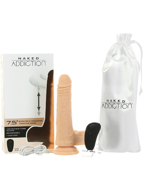 Naked Addiction: Rotating & Thrusting Vibrating Dong, 19 cm