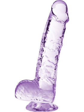 Naturally Yours: Crystalline Dildo, 15 cm, purple