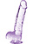 Naturally Yours: Crystalline Dildo, 15 cm, purple