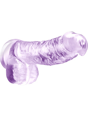 Naturally Yours: Crystalline Dildo, 15 cm, purple