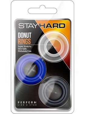 Stay Hard: Donut Rings, 3 Pack C-Rings