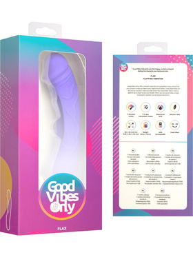 Good Vibes Only: Flax, Vibrating Dildo with G-spot Stimulator