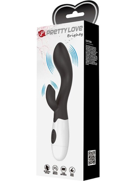 Pretty Love: Brighty, Rabbit Vibrator, black