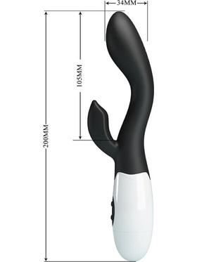 Pretty Love: Brighty, Rabbit Vibrator, black