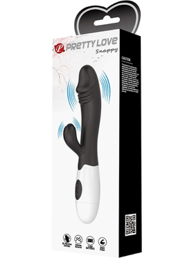 Pretty Love: Snappy, Rabbit Vibrator, black