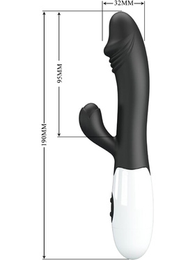 Pretty Love: Snappy, Rabbit Vibrator, black