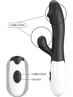 Pretty Love: Snappy, Rabbit Vibrator, black