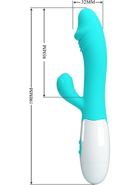 Pretty Love: Snappy, Rabbit Vibrator, turquoise