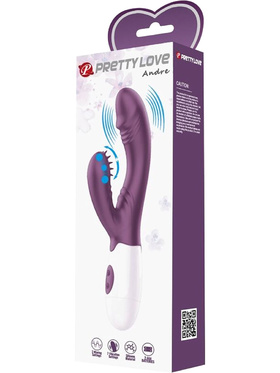 Pretty Love: Andre, Butterfly Kiss Rabbit Vibrator, purple