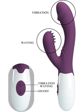 Pretty Love: Andre, Butterfly Kiss Rabbit Vibrator, purple