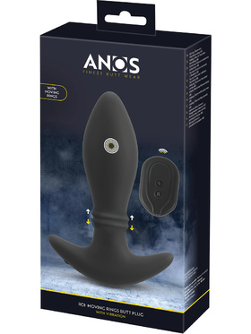 Anos: RC Moving Rings Vibrating Butt Plug