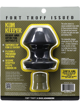 Fort Troff: Kum Keeper Anal Plug, large