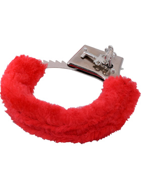 Toyz4Lovers: BestSeller Furry Handcuffs, red