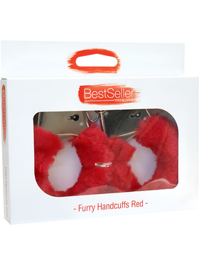 Toyz4Lovers: BestSeller Furry Handcuffs, red