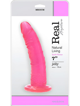 Toyz4Lovers: Real Rapture Earth Flavour Dildo, 18 cm, pink