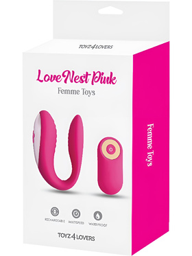 Toyz4Lovers: Femme Toys, Love Nest Couples Vibrator, pink