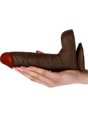 Toyz4Lovers: Real Rapture, Realistic Dildo Vibrator, 22 cm, dark 