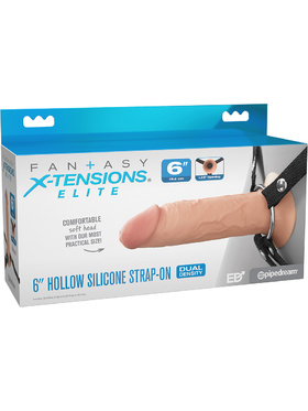 Fantasy X-Tensions Elite: Hollow Silicone Strap-On, 16.5 cm