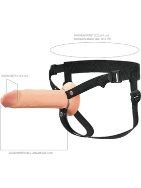 Fantasy X-Tensions Elite: Hollow Silicone Strap-On, 21.5 cm