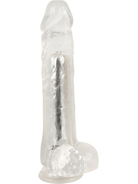 You2Toys: Crystal Clear Dildo Vibrator, 24,5 cm