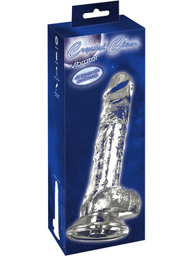 You2Toys: Crystal Clear Dildo Vibrator, 24,5 cm