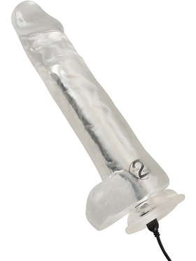 You2Toys: Crystal Clear Dildo Vibrator, 24,5 cm