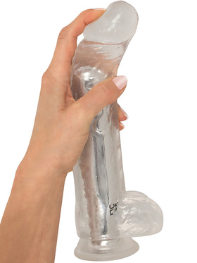 You2Toys: Crystal Clear Dildo Vibrator, 24,5 cm