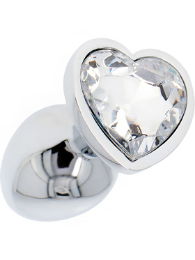 Toyz4Lovers: Heart Diamond Plug Small, transparent