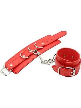 Toyz4Lovers: Fetish Art, Wrist/Ankle Cuffs Belt, red