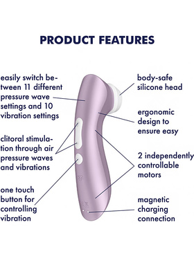 Satisfyer: Satisfyer Pro 2+, Air Pulse Stimulator + Vibration, purple