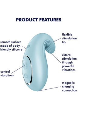 Satisfyer: Dipping Delight, Lay-on Vibrator, lightblue