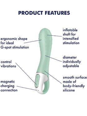 Satisfyer: Air Pump Vibrator 3, Inflatable G-Spot Vibrator