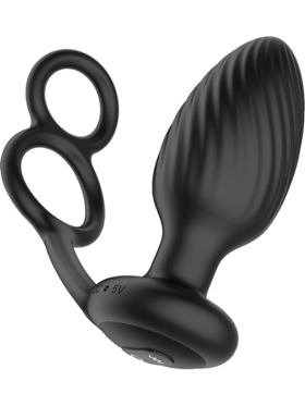 Nexus: Tornado Rotating Plug with Cock & Ball Rings 