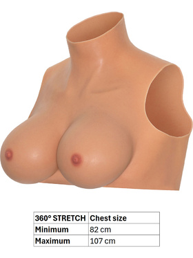 Hidden Desire: Alter Ego, Wearable E-Cup Breasts Top with High Neck